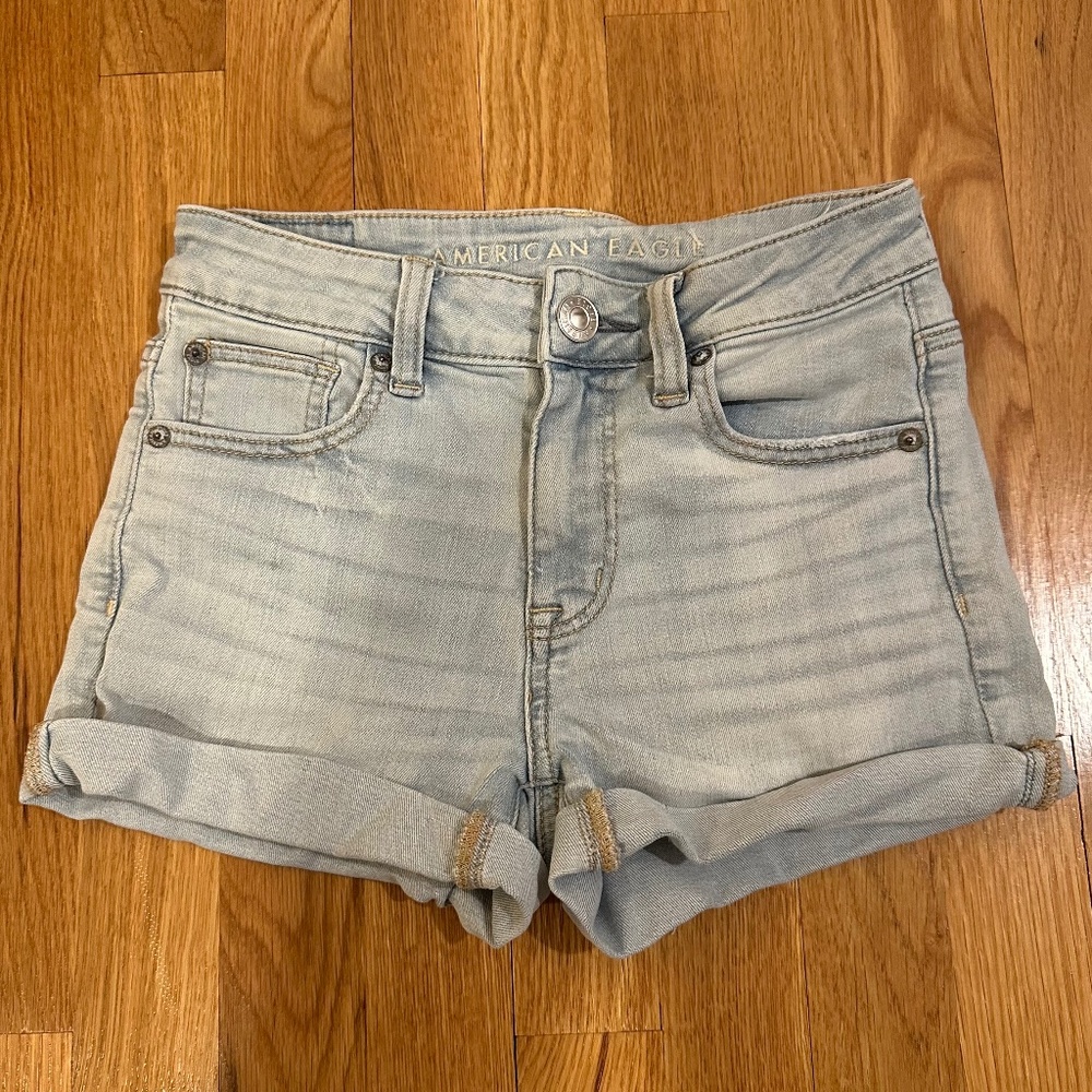 American eagle next level stretch Jean shorts size 0